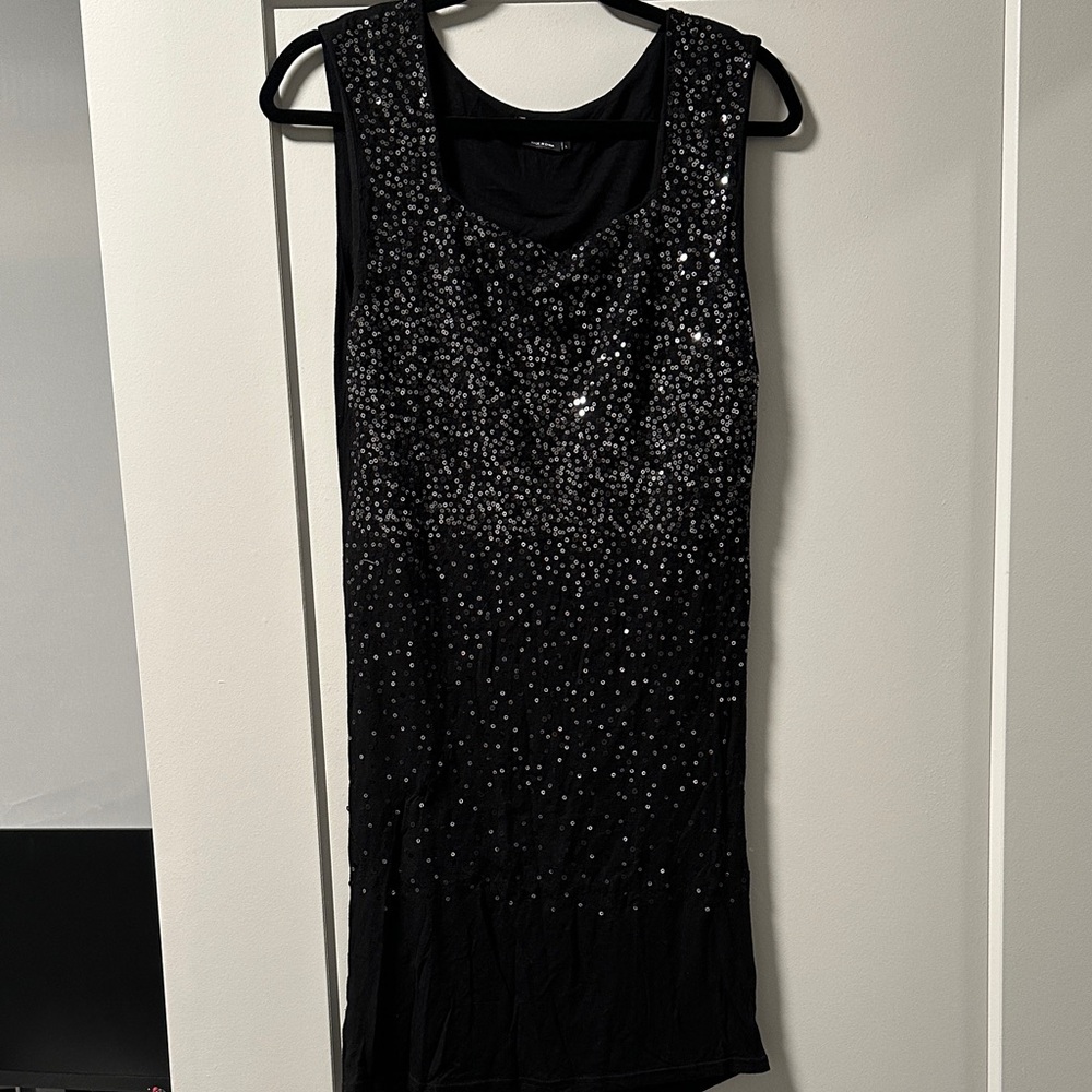 Black Sequin Dress
